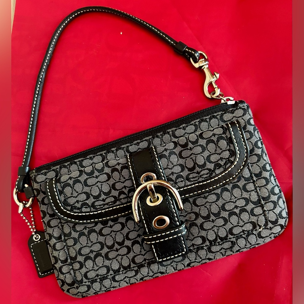 Coach Signature Wristlet - Picture 2 of 7